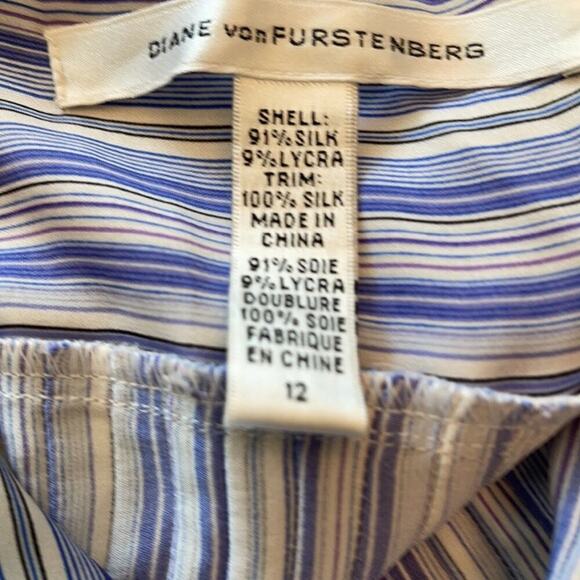 CAMISOLE- purple / white strip - Picture 4 of 4